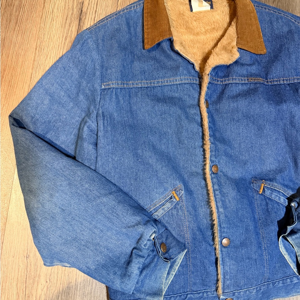Vintage wrangler lined Jean jacket size 42 - Picture 2 of 6